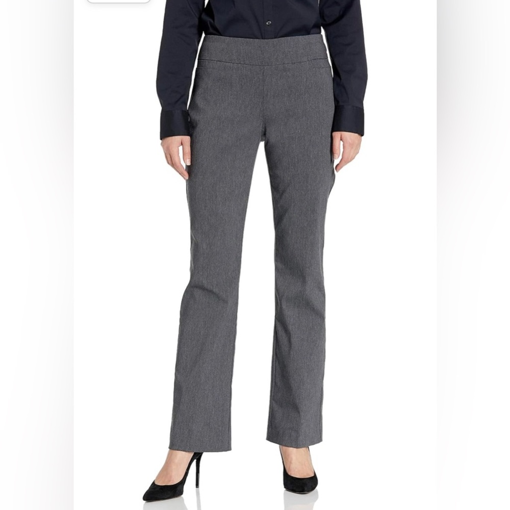 Villager women’s stretch gray trousers wide leg size 10